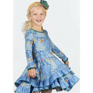 Matilda Jane Neck of the Woods Dress Girls Size 2 Excellent VERY gently used